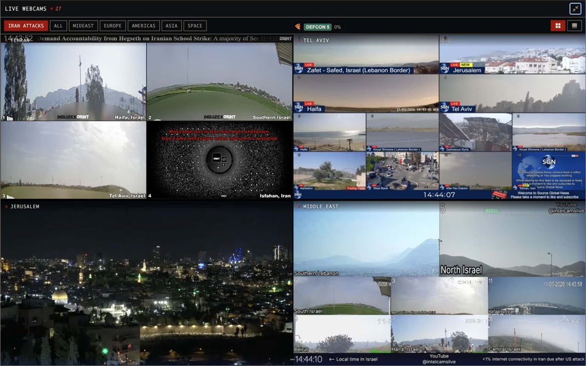 Watch the World Live: 31 Webcam Streams from Geopolitical Hotspots